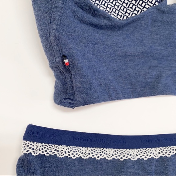 Tommy Hilfiger Longline Bra/Panty Set Heather Blue - Picture 12 of 15
